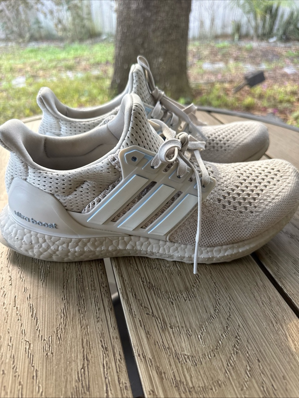 adidas Ultraboost Knit Sneakers - Off-White